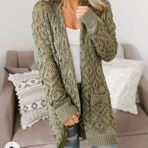 Magnolia Boutique Enchanted Crotched Cardigan